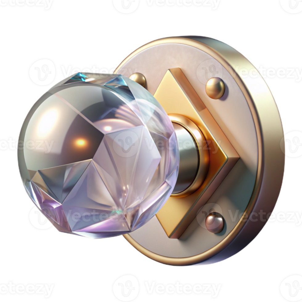 extraordinary abstract Glass Door Knob Beveled Edge Transparent for Elegant Interiors original png