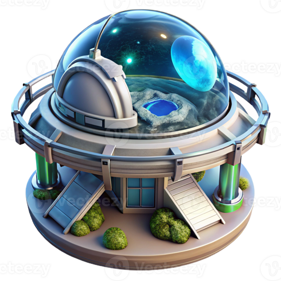 stunning classic Space station with rotating habitats, earthrise lighting, sci-fi style 4K png
