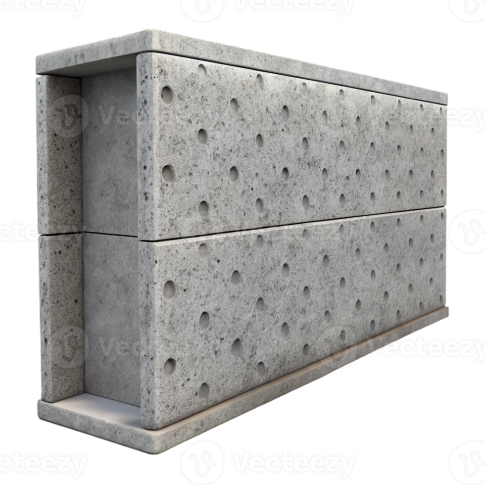 serene rustic Concrete wall section, textured, exclusive png