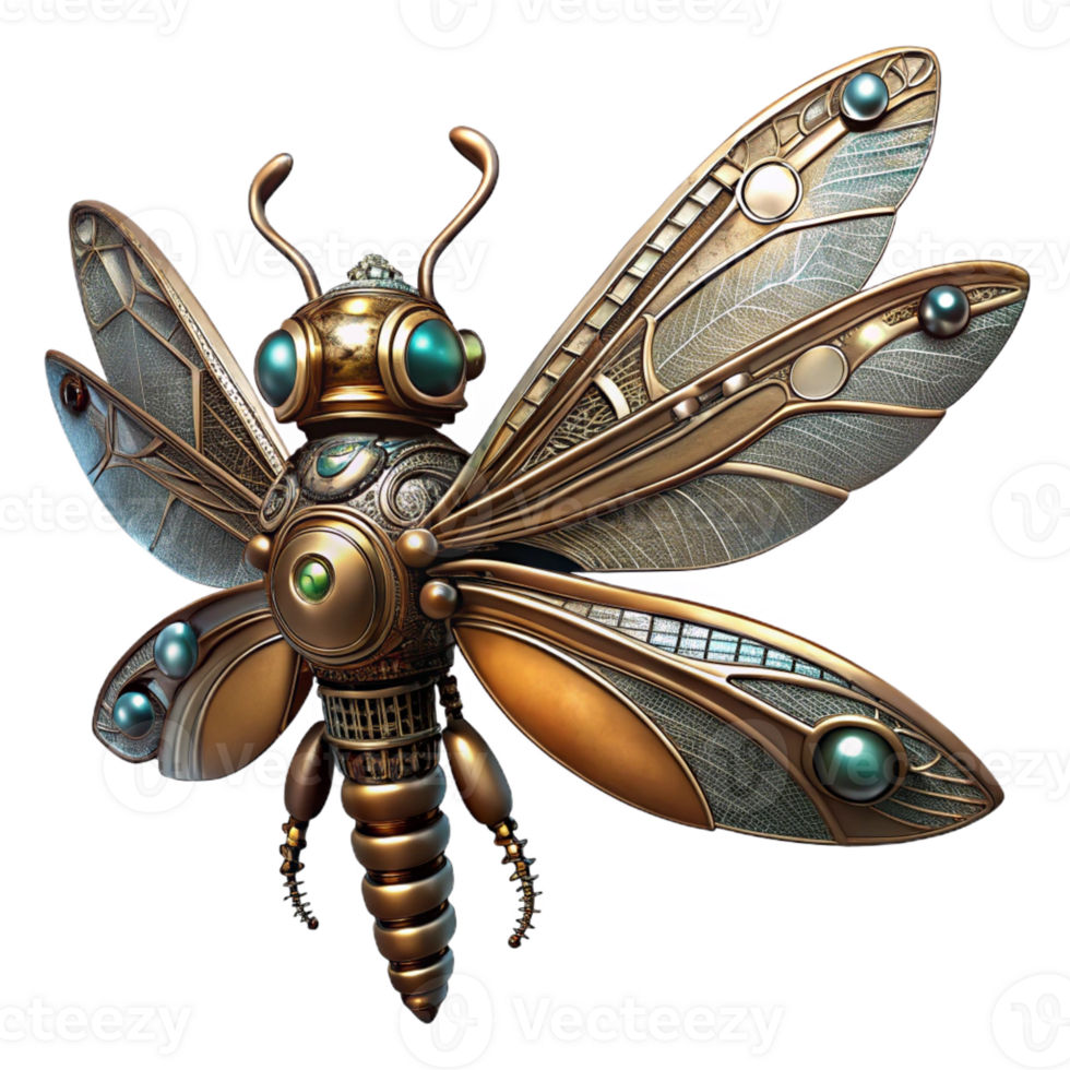 wonderful rustic A clockwork hummingbird with gears and springs visible, hovering amidst floating cogs and gears, in a dramatic chiaroscuro lighting style high resolution png