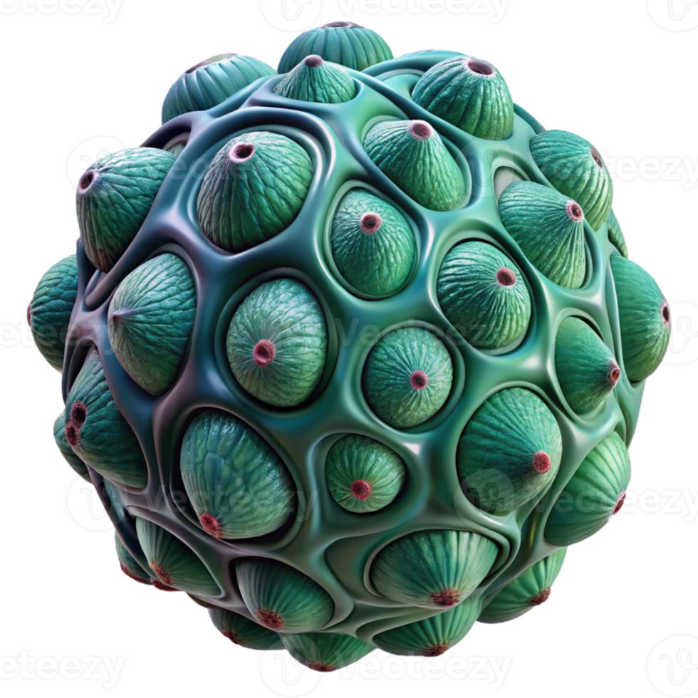 extraordinary creative Alien seed pod with intricate organic patterns exclusive png