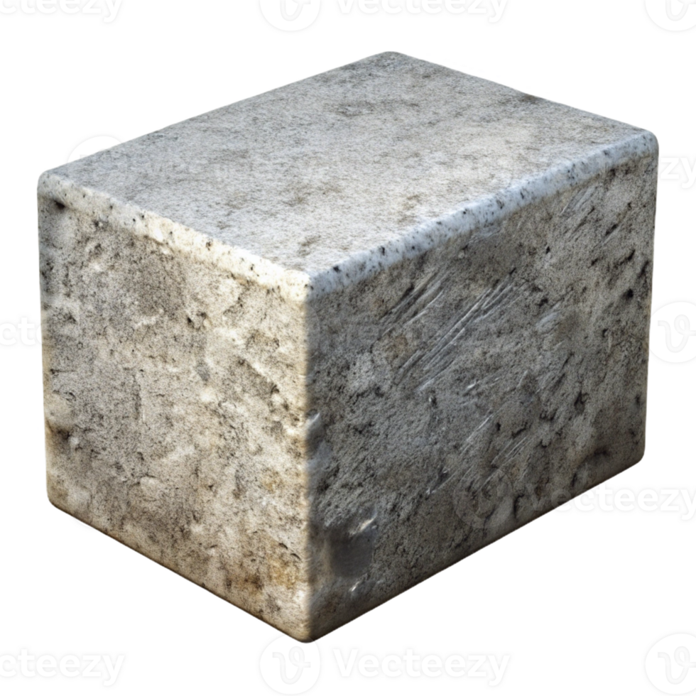 stunning creative Concrete block, textured surface, high resolution png