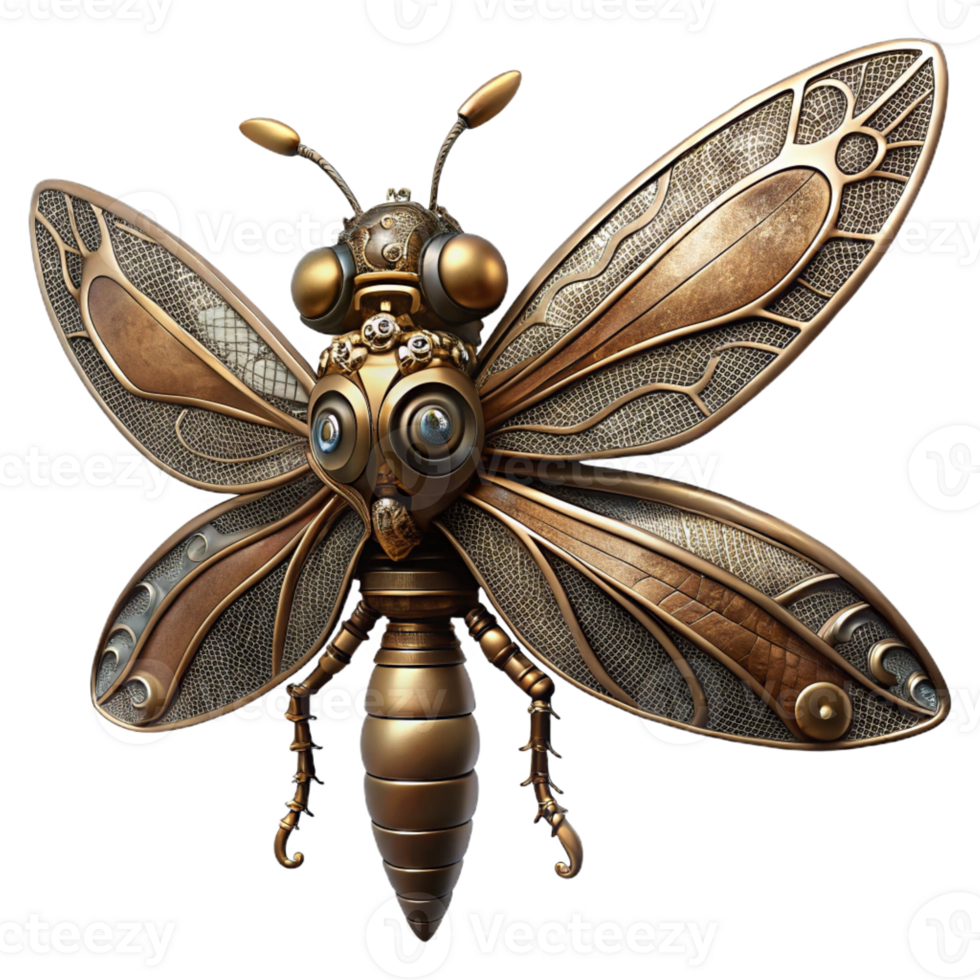 extraordinary modern A clockwork hummingbird with gears and springs visible, hovering amidst floating cogs and gears, in a dramatic chiaroscuro lighting style exclusive png