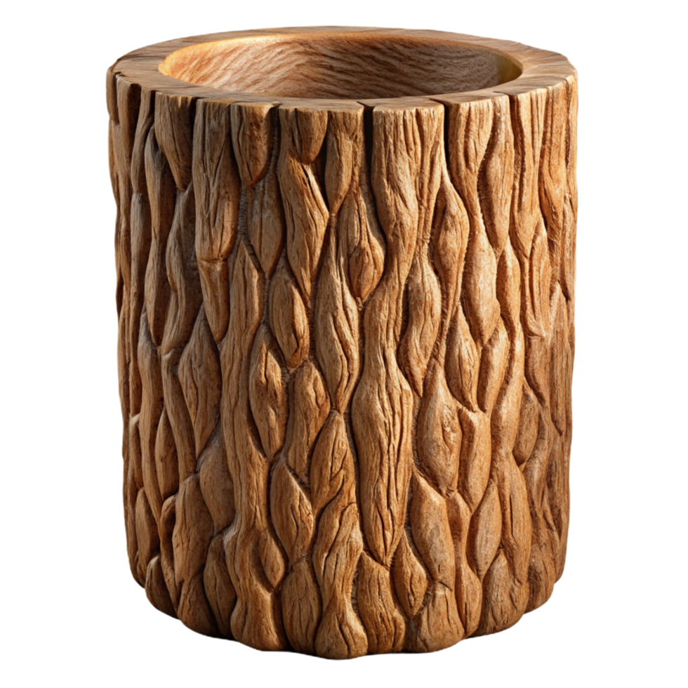 serene modern Close-up of tree bark texture, exclusive png