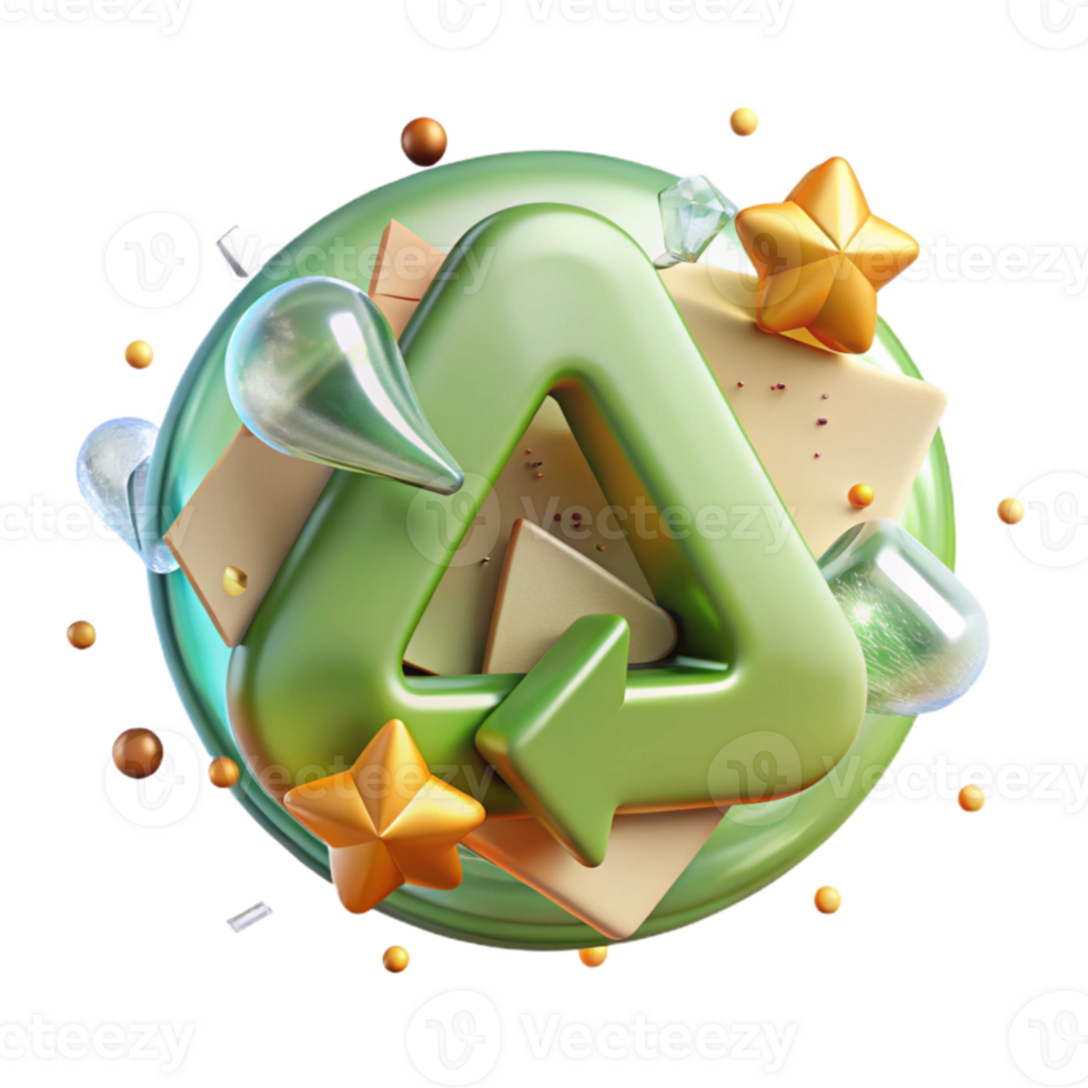 vibrant classic Glass Recycling Symbol Number 70 Gl Isolated for Eco Design detailed png