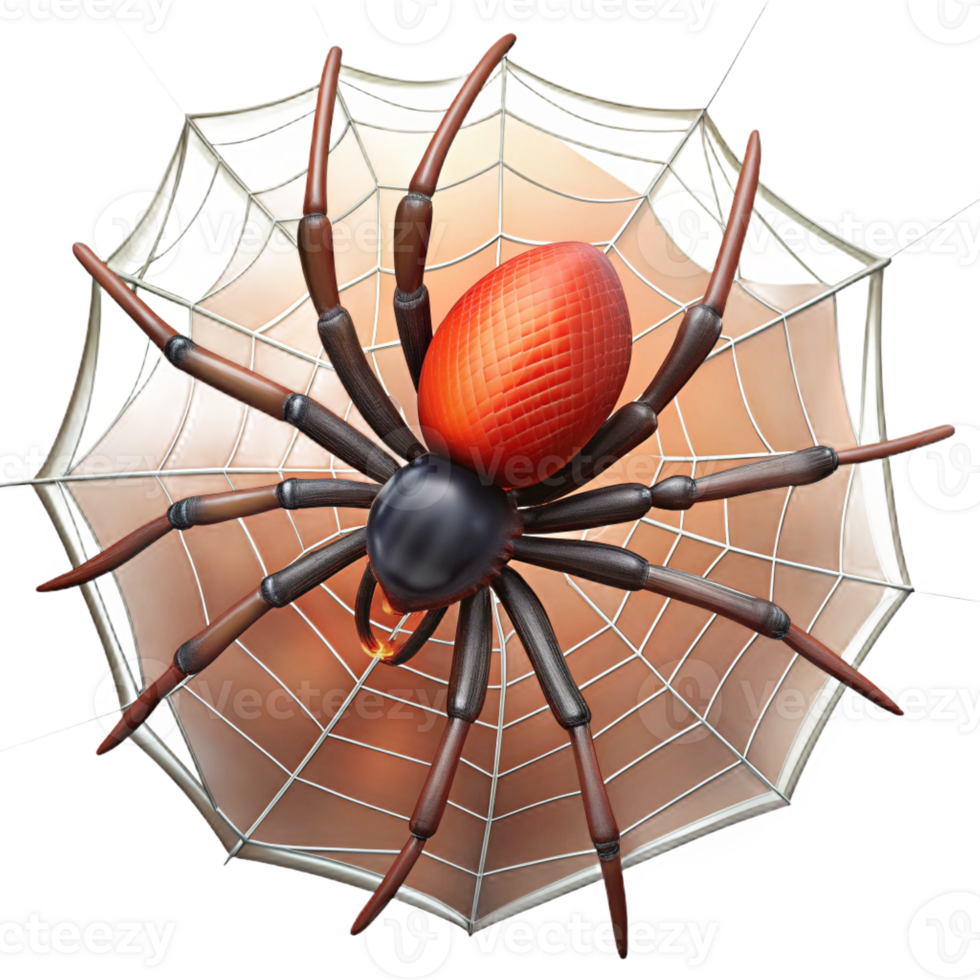 vibrant classic A spider spinning its web, intricate and delicate, backlighting, nature documentary style professional png