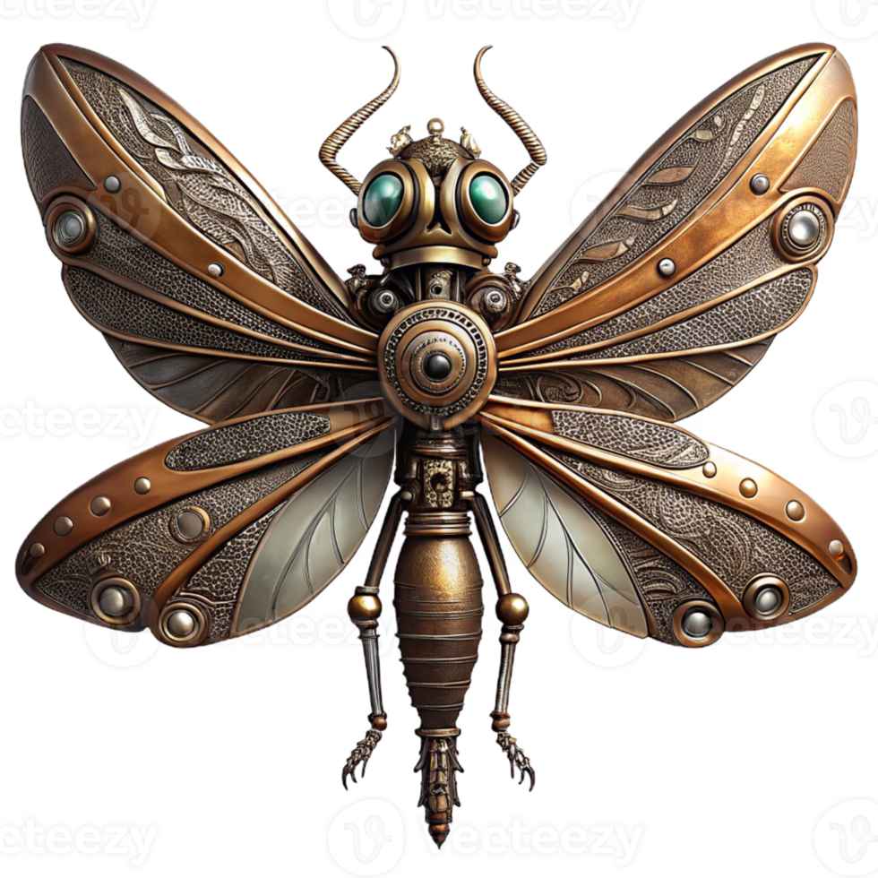 elegant traditional A clockwork hummingbird with gears and springs visible, hovering amidst floating cogs and gears, in a dramatic chiaroscuro lighting style detailed png
