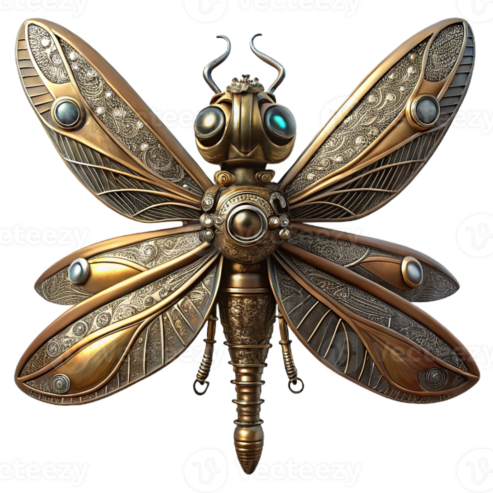 dramatic artistic A clockwork hummingbird with gears and springs visible, hovering amidst floating cogs and gears, in a dramatic chiaroscuro lighting style high quality png