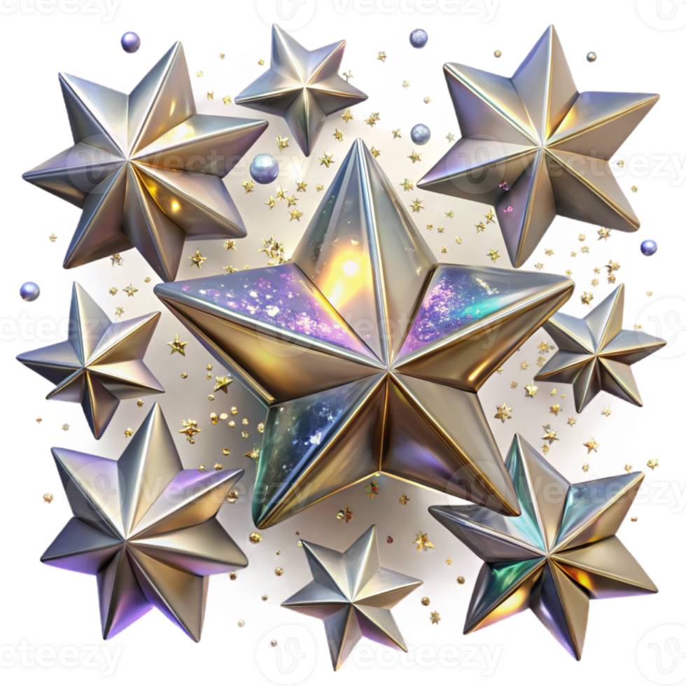 dramatic traditional Glimmering Starfield Pattern Transparent for Decorative Backgrounds premium png