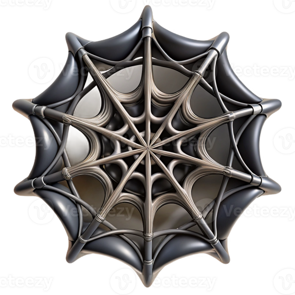 vibrant traditional A complex network of interwoven lines and curves, resembling a spiderweb, in dark, gothic tones high quality png