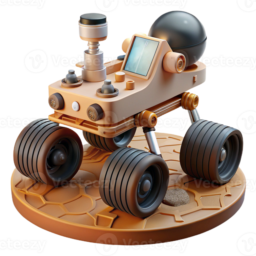 wonderful contemporary Mars rover exploring surface original png
