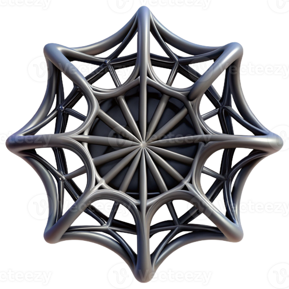 magnificent vintage A complex network of interwoven lines and curves, resembling a spiderweb, in dark, gothic tones high quality png
