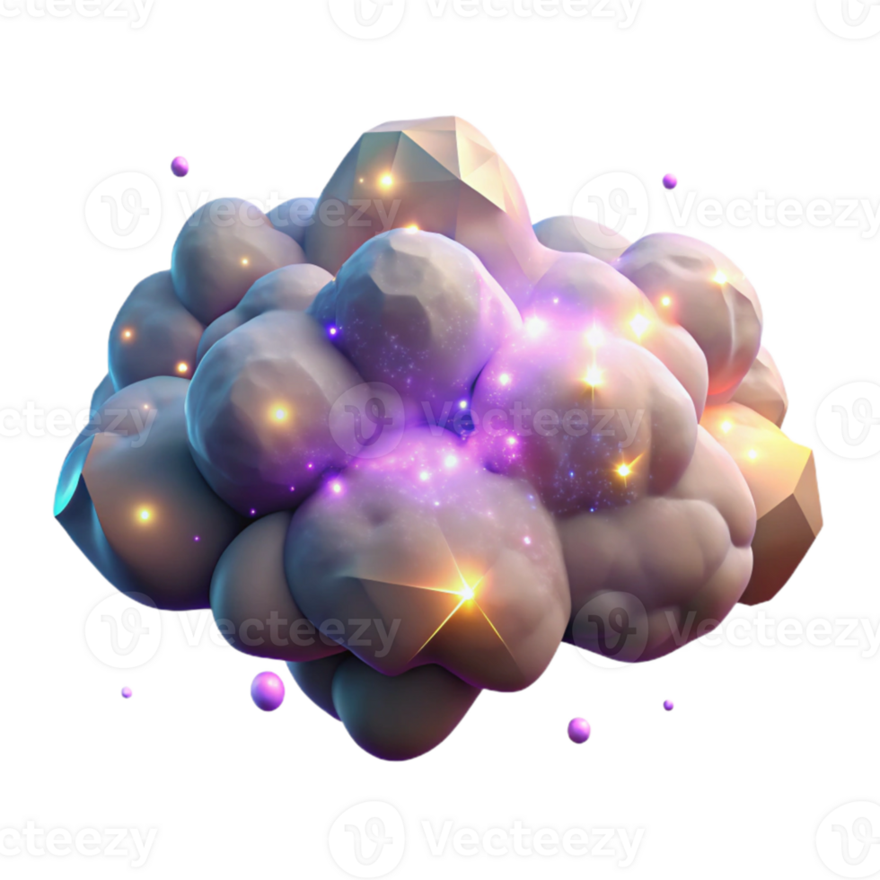 serene traditional Glowing Nebula Cloudscape Transparent for Game Assets genuine png