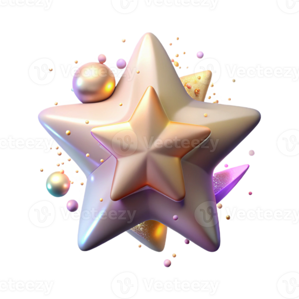 serene rustic Glowing Star Birth Transparent for Educational Videos professional png