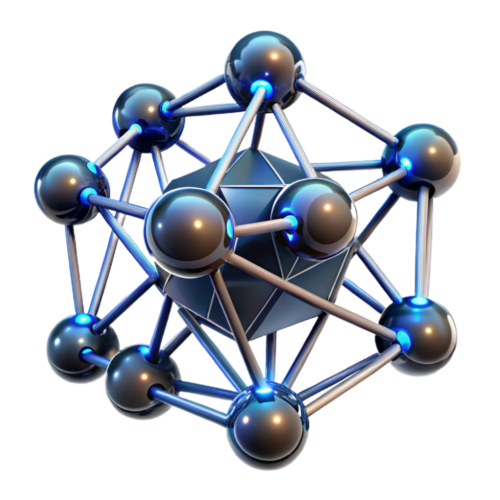 elegant traditional A network of interconnected, glowing nodes and filaments, resembling a neural network, with a dark, cyberpunk aesthetic authentic png