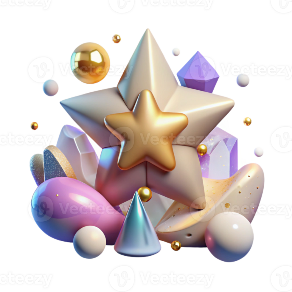 wonderful artistic Glowing Star Nursery Cutout for Educational Resources original png