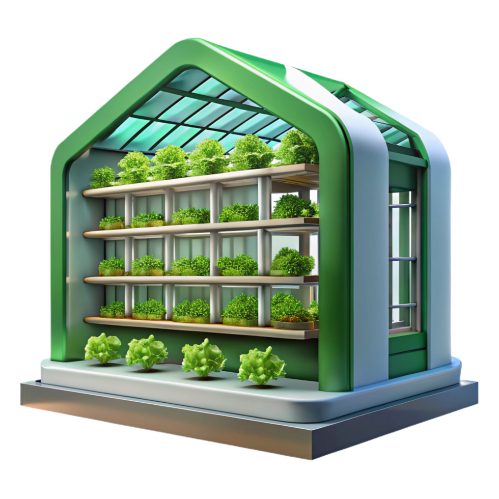 beautiful classic Sustainable vertical farm, lush green walls, natural light, environmentally conscious and innovative, architectural visualization style, 4K png