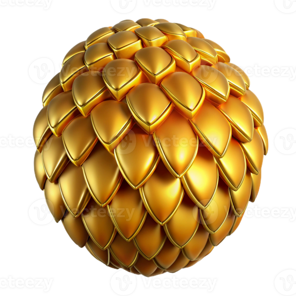 extraordinary artistic Gold Dragon Scales Close Up Transparent Background Jewelry professional png