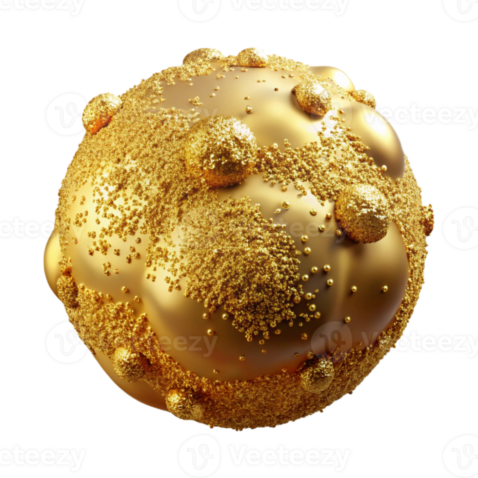 vibrant rustic Gold Dust Particle Texture Transparent Effect professional png