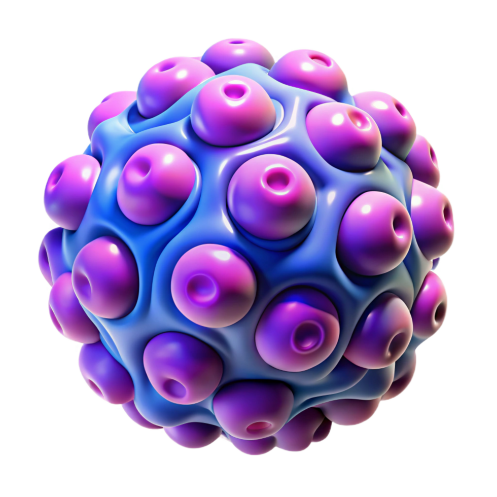 stunning abstract A microscopic view of cellular structures, with a vibrant, fluorescent lighting, in a bio-art style exclusive png