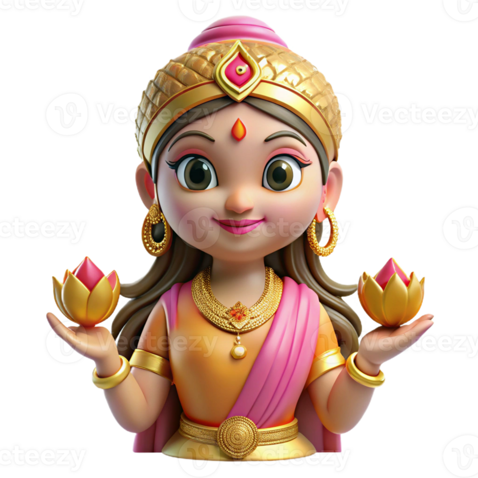 magnificent abstract Lakshmi, Hindu goddess of wealth, prosperous, exclusive png