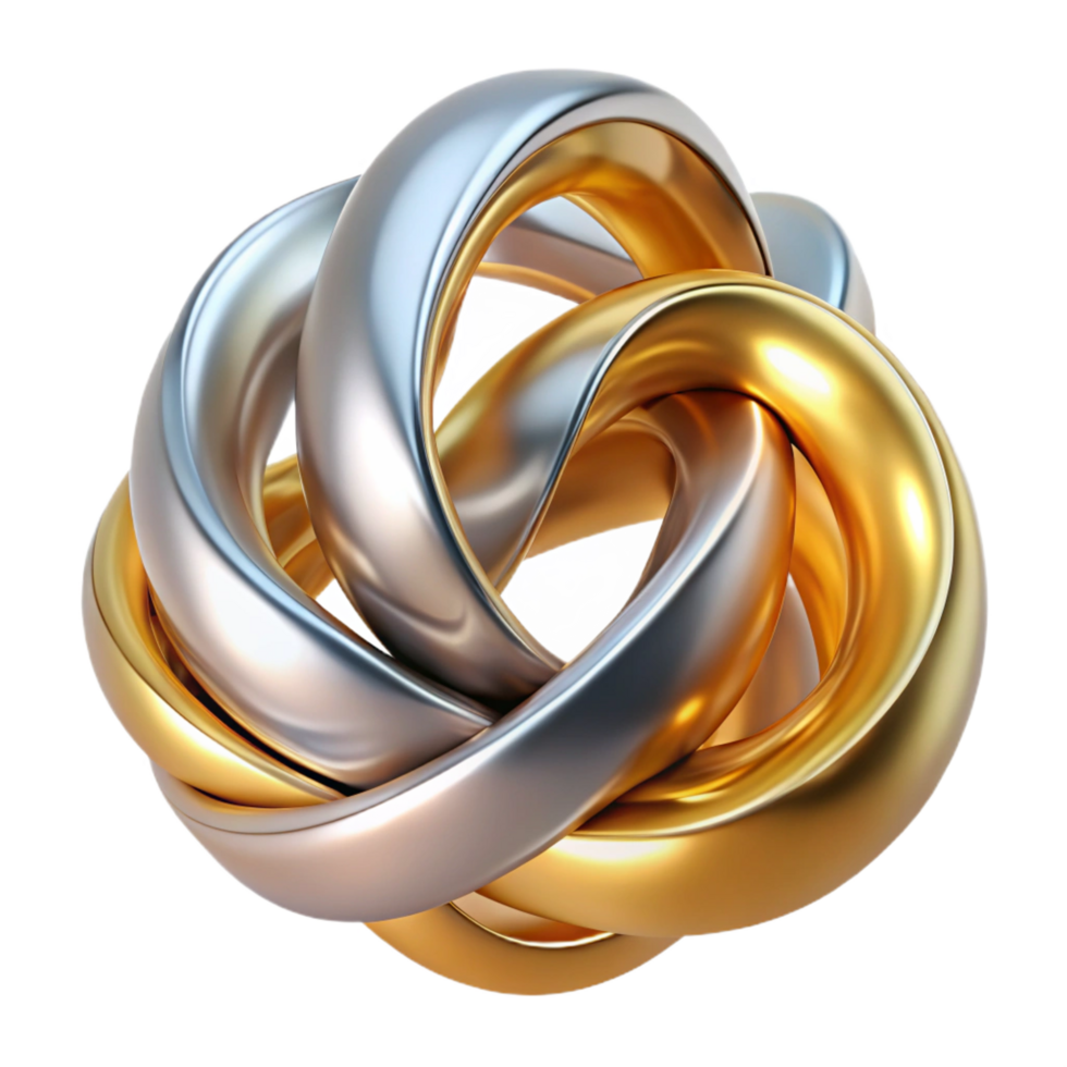 extraordinary rustic Intertwined, flowing ribbons of molten gold and silver, with a warm, ambient light, in an Art Nouveau style original png