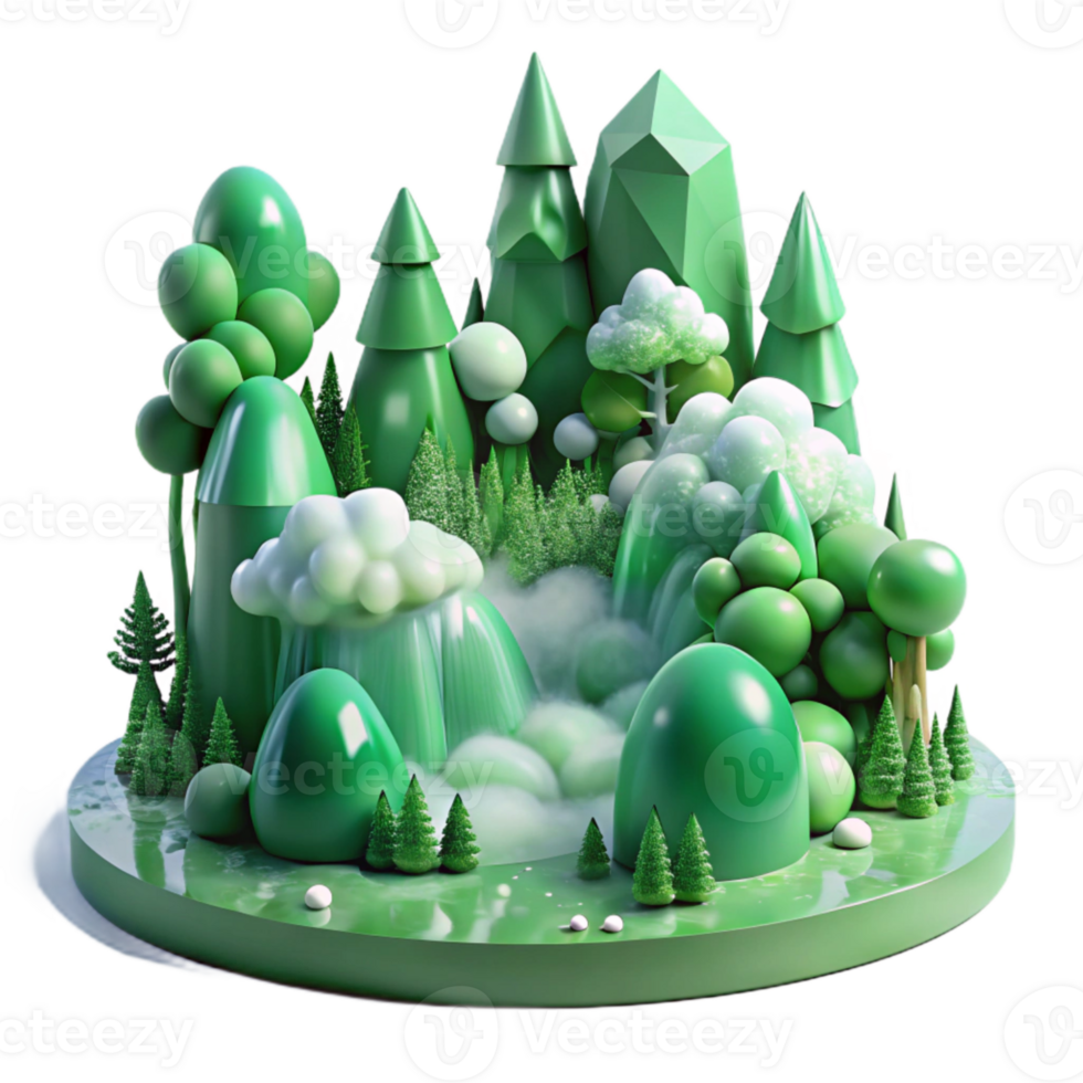 magnificent traditional Green Forest Fog Mist Transparent for Atmospheric Design high resolution png