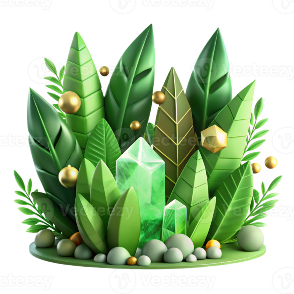 beautiful modern Green Forest Leaves Border Transparent for Frame Design professional png
