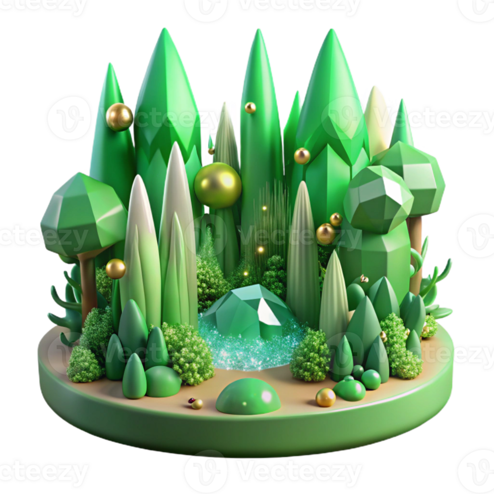 magnificent minimalist Green Forest Panorama Transparent for Scenic Views png