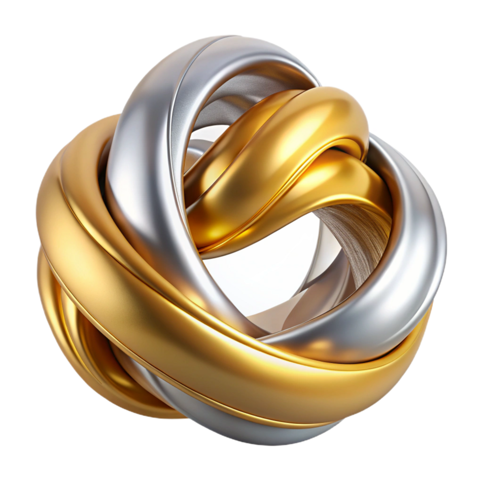 stunning abstract Intertwined, flowing ribbons of molten gold and silver, with a warm, ambient light, in an Art Nouveau style detailed png