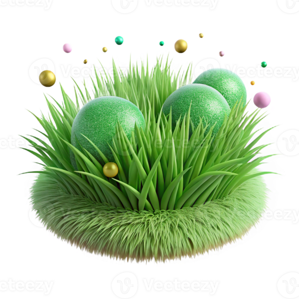 vibrant artistic Green Grass Tufts Isolated for Landscape Design Elements png