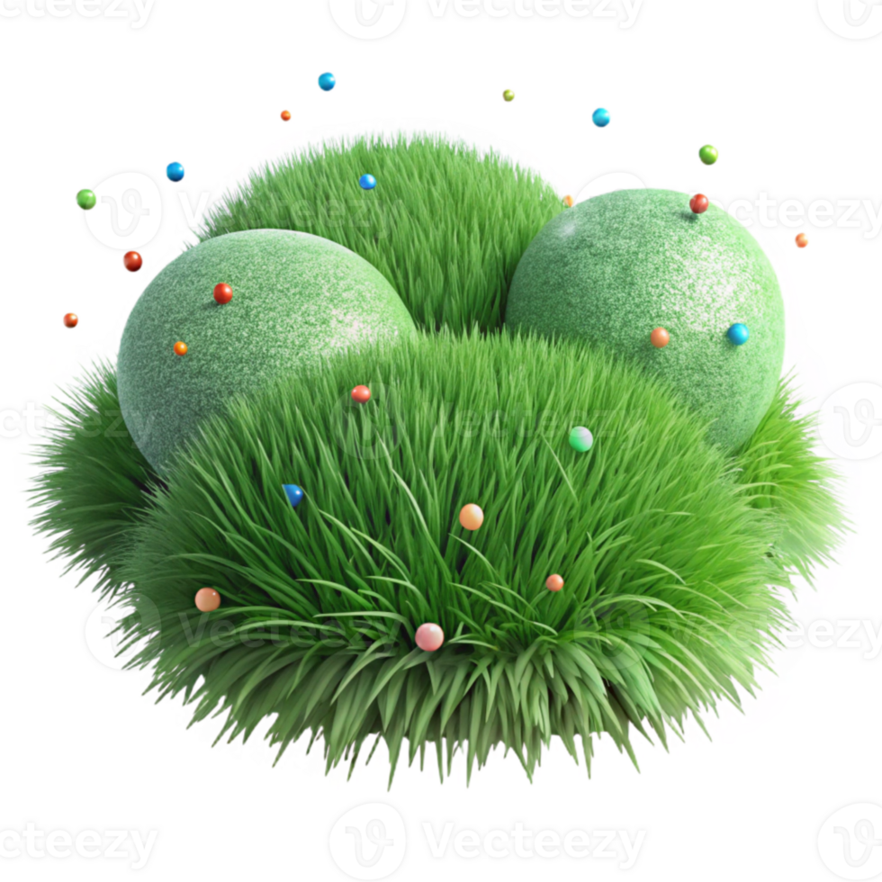 stunning rustic Green Grass Tufts Isolated for Garden Design Projects premium png