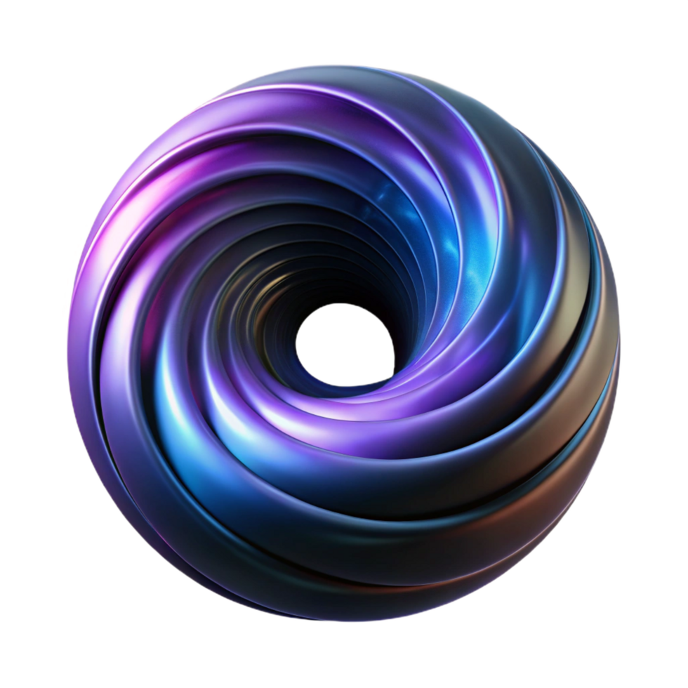 vibrant contemporary A swirling vortex of light and color, resembling a black hole, with a dark, mysterious aesthetic professional png