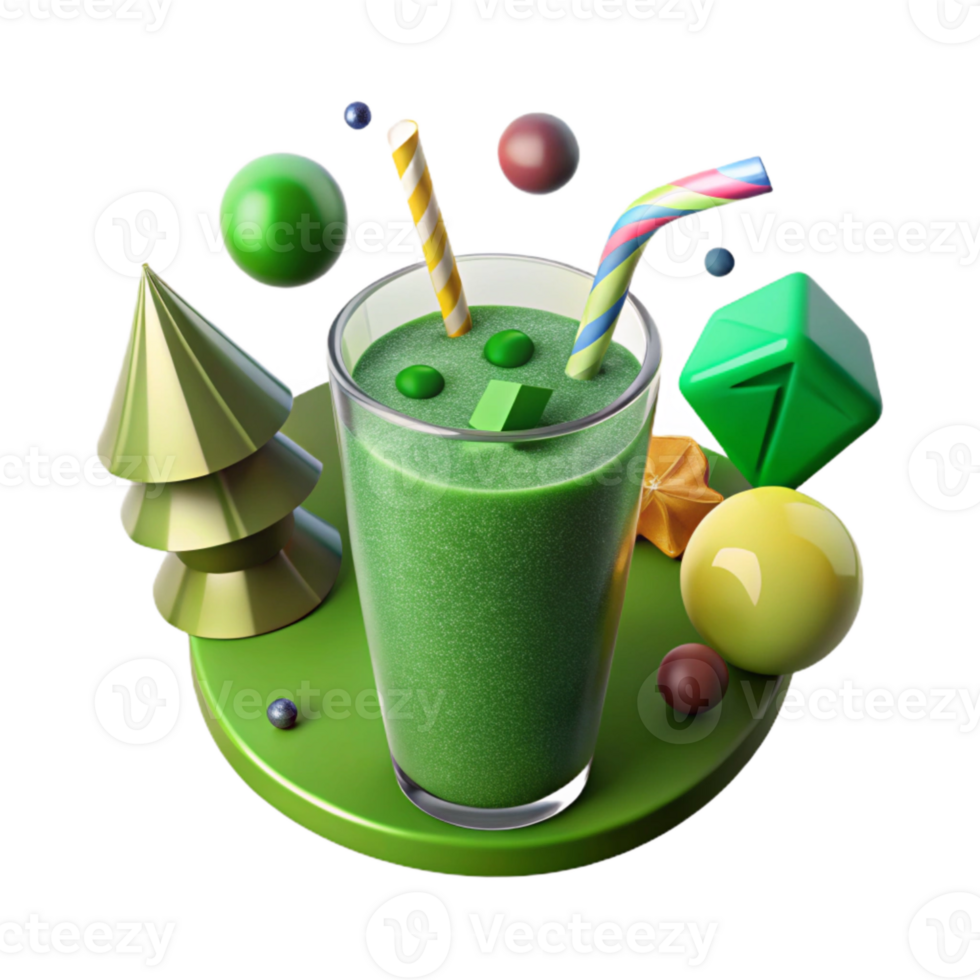 dramatic minimalist Green Smoothie Fresh Drink Cutout Health Website original png