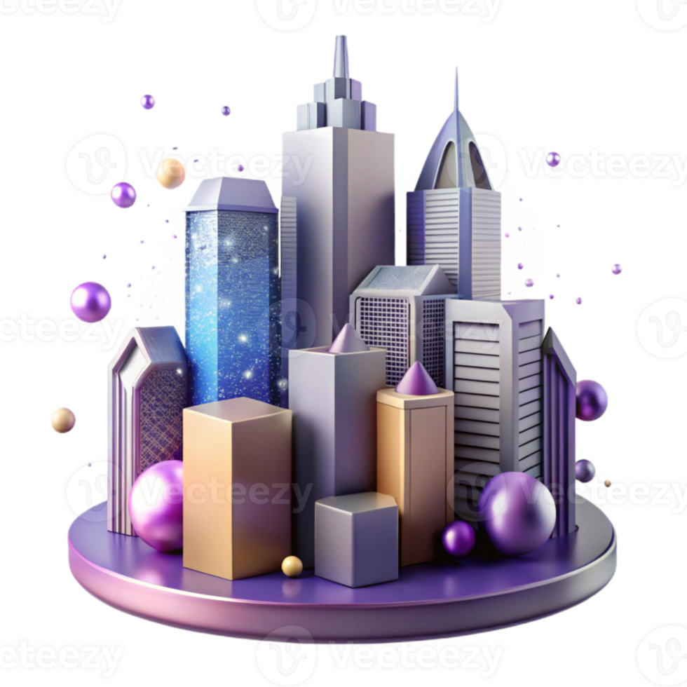 extraordinary creative Group Skyscraper Silhouette Isolated for City Planning professional png