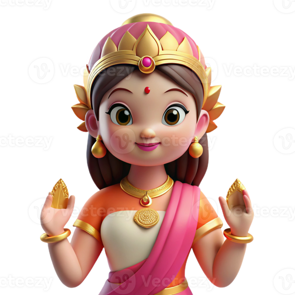magnificent abstract Lakshmi, Hindu goddess of wealth, prosperous, genuine png