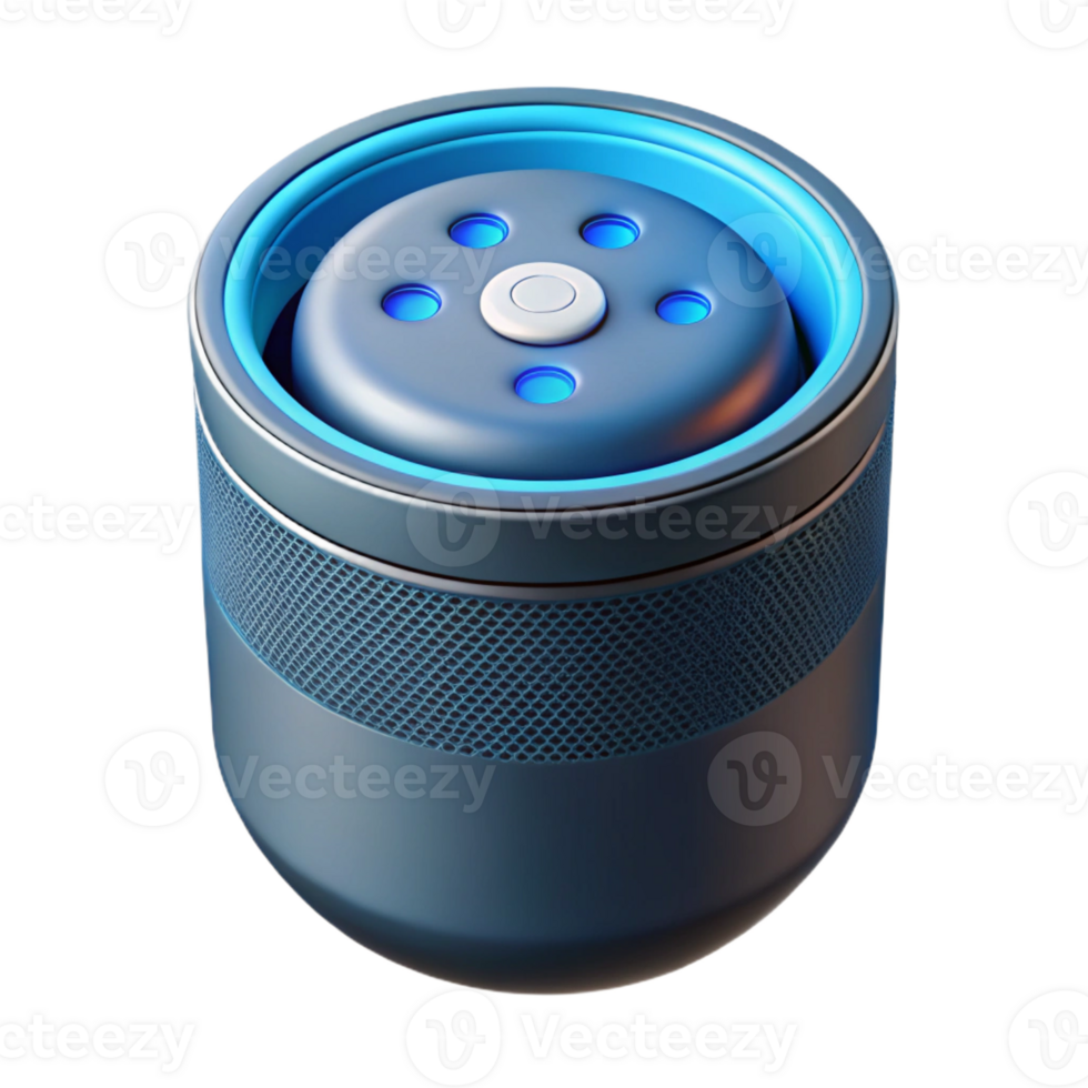 impressive vintage Smart speaker with voice assistant detailed png