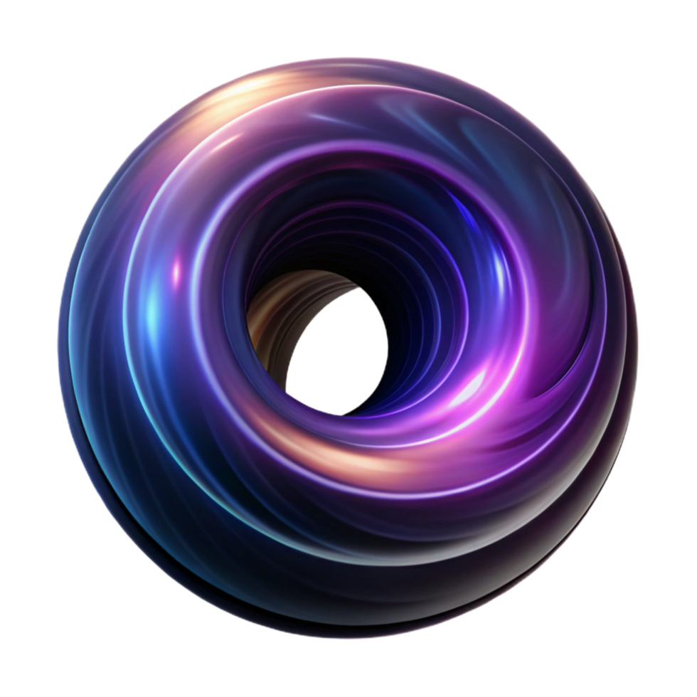 vibrant artistic A swirling vortex of light and color, resembling a black hole, with a dark, mysterious aesthetic high quality png