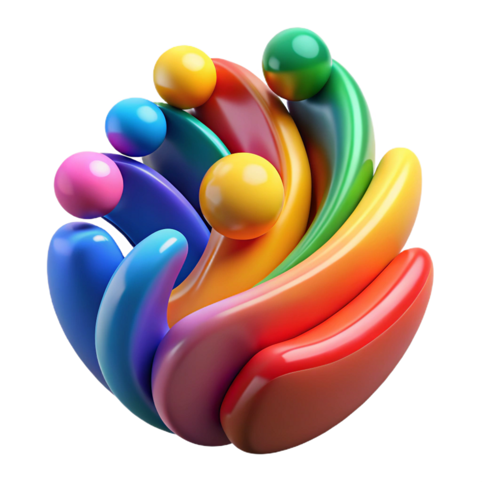 magnificent modern An abstract representation of human emotions, using bold colors and expressive brushstrokes, with an abstract expressionist style premium png
