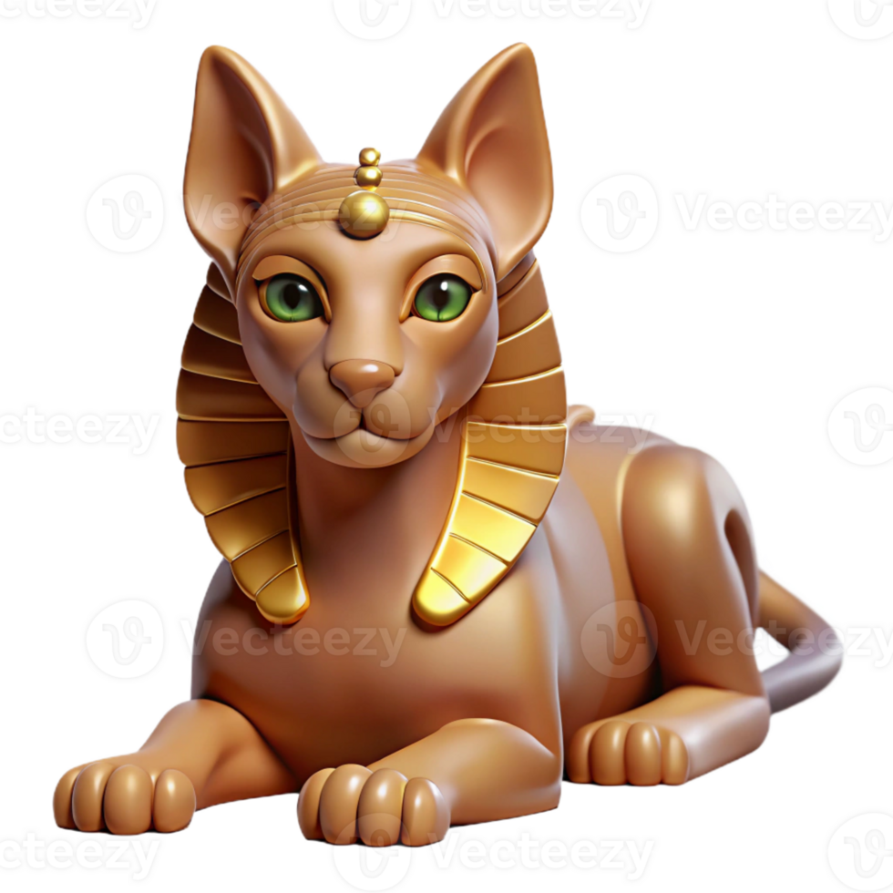 wonderful minimalist Sphinx, riddle-posing creature, enigmatic, authentic png