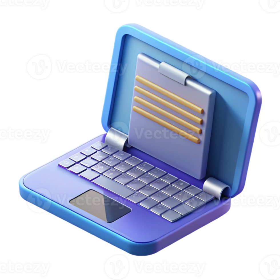 beautiful abstract Laptop with open lid displaying code original png