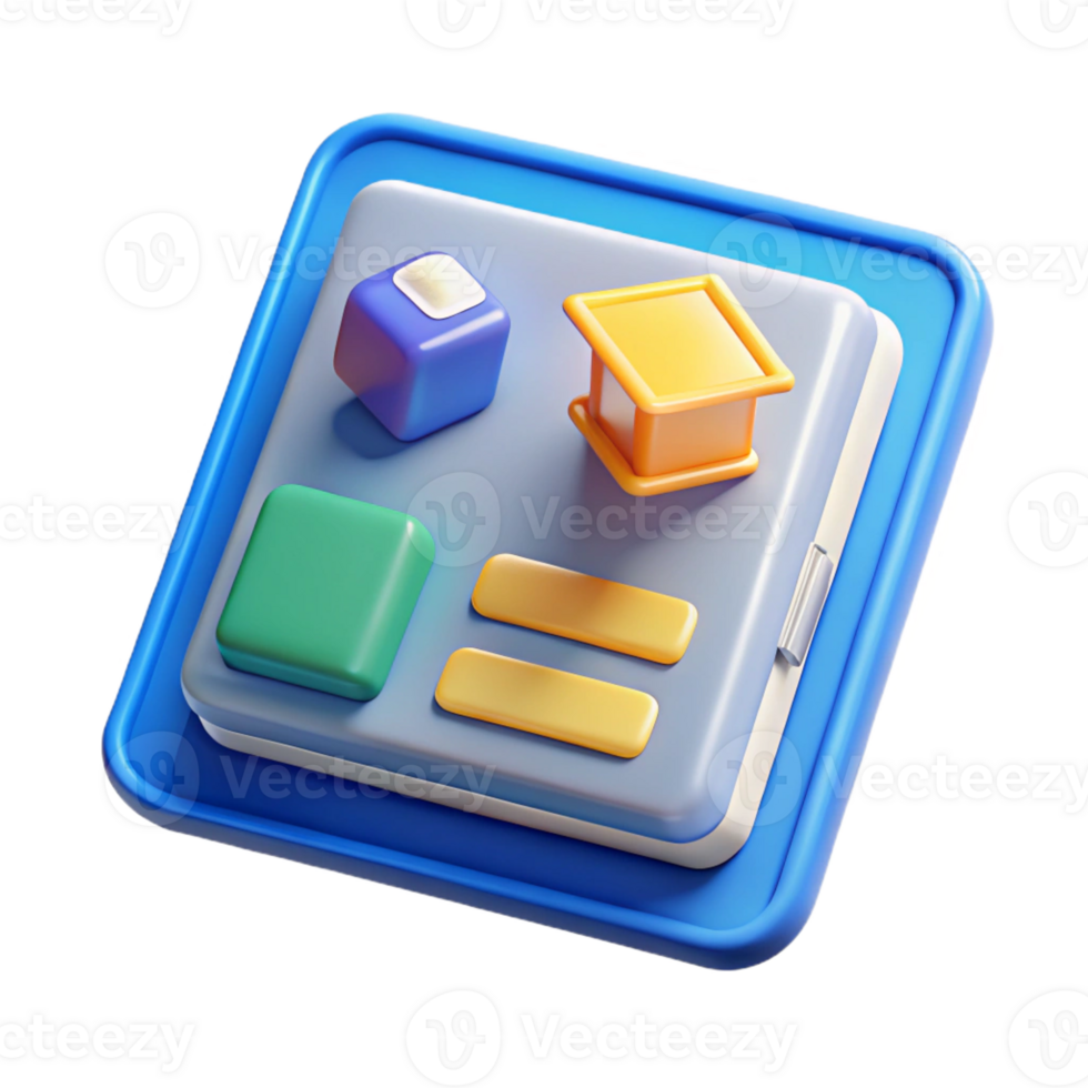 impressive classic Tablet with educational app displayed original png