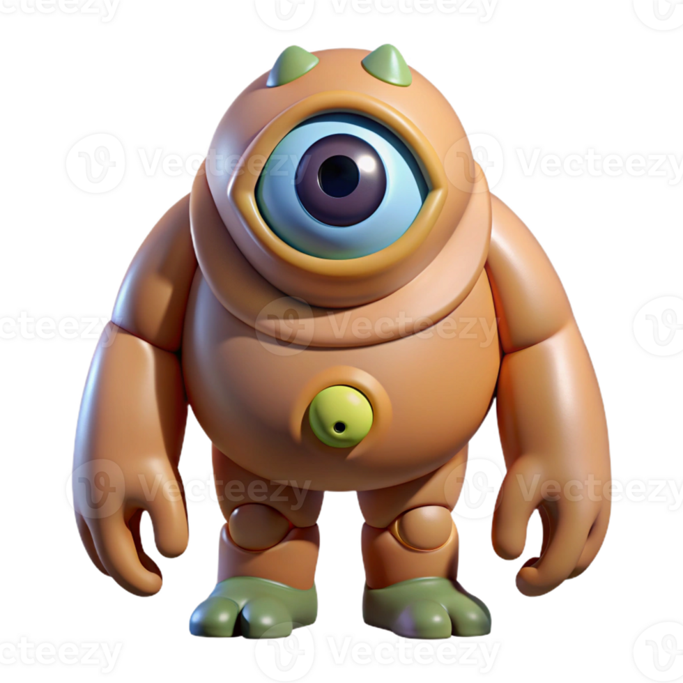 dramatic classic Cyclops, one-eyed giant, formidable, 4K png