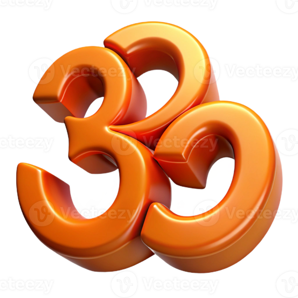 extraordinary rustic Om symbol, Hinduism, sacred sound, genuine png