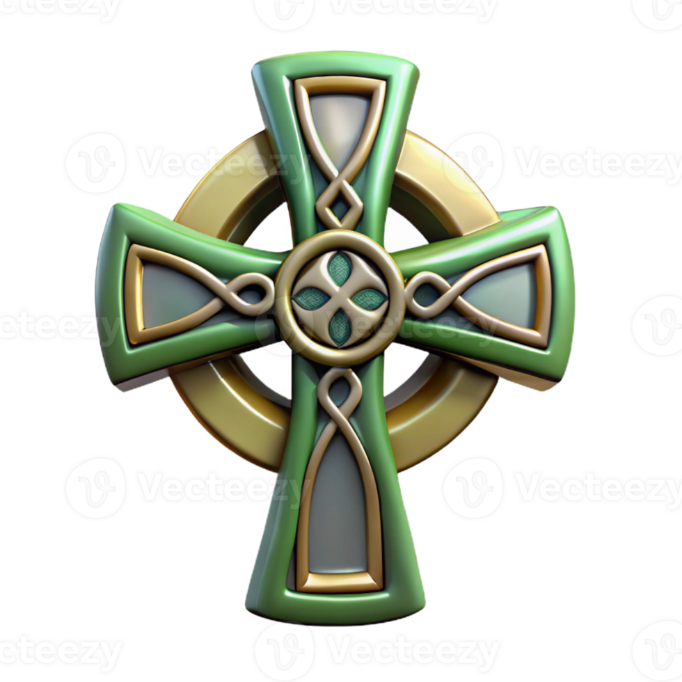 impressive creative Celtic cross, Christian symbol, ornate, genuine png
