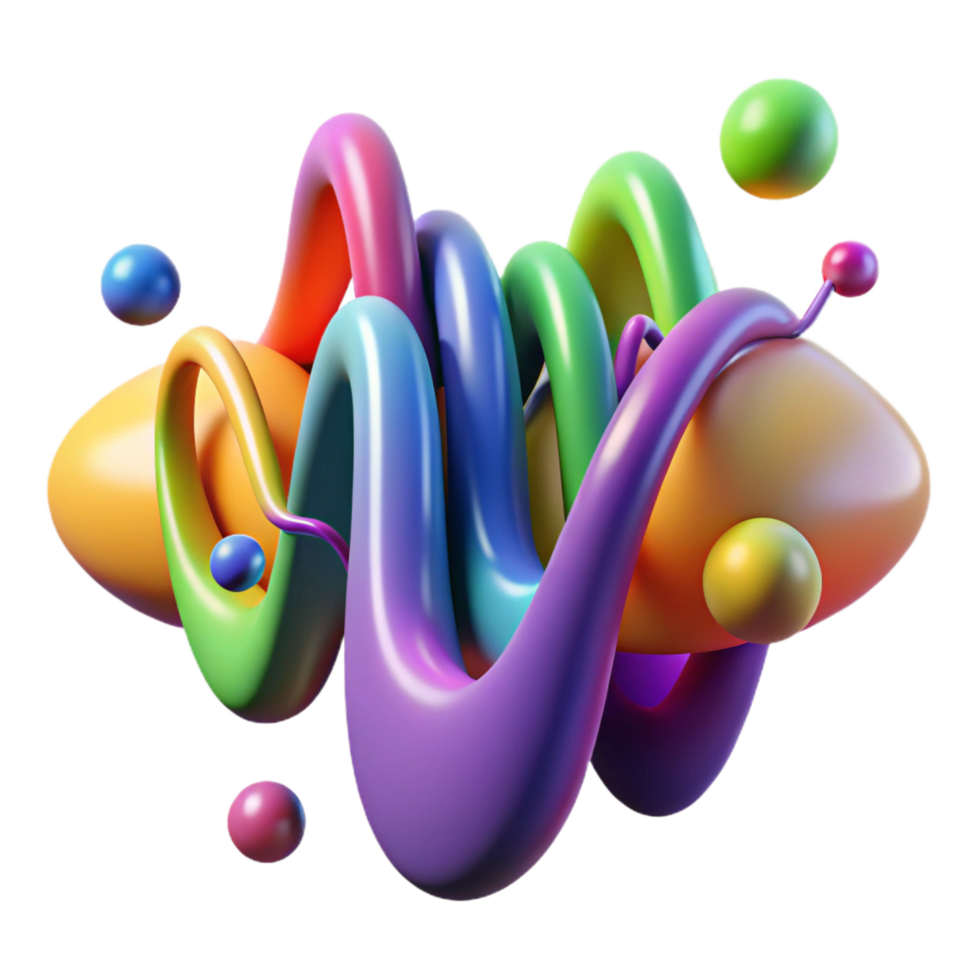 vibrant creative An abstract representation of sound waves, using vibrant colors and dynamic shapes, with a musical, rhythmic style professional png