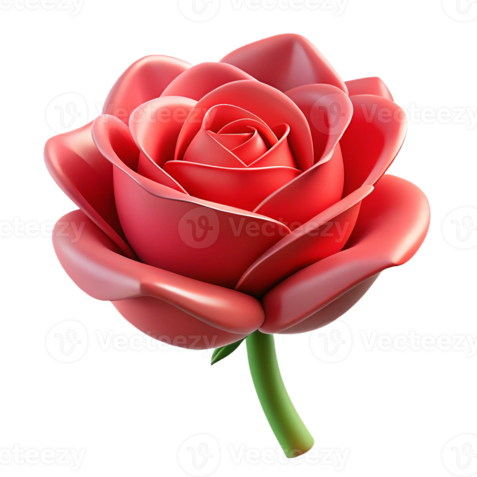 stunning rustic A single, perfect red rose blossom, exclusive png