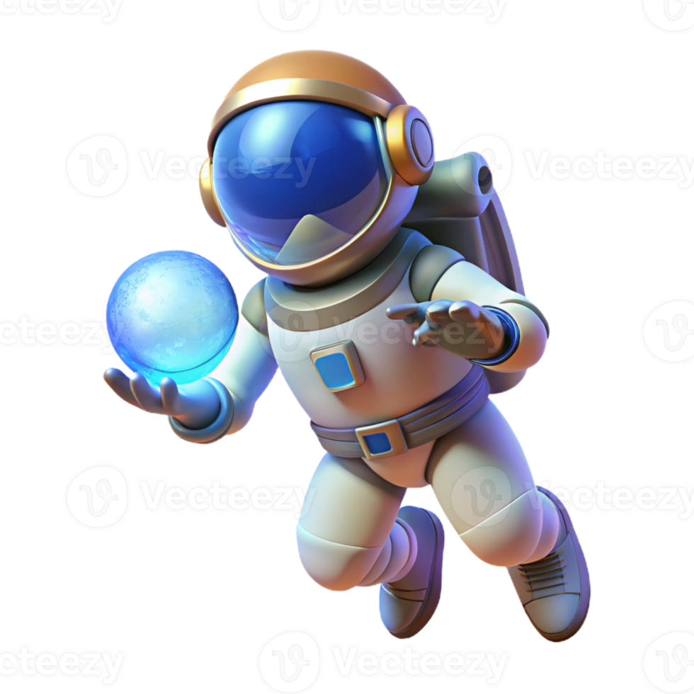 elegant artistic A lone astronaut, clad in a bioluminescent spacesuit, floats in the void, cradling a glowing orb of energy, rim lighting, ethereal, art nouveau style high quality png