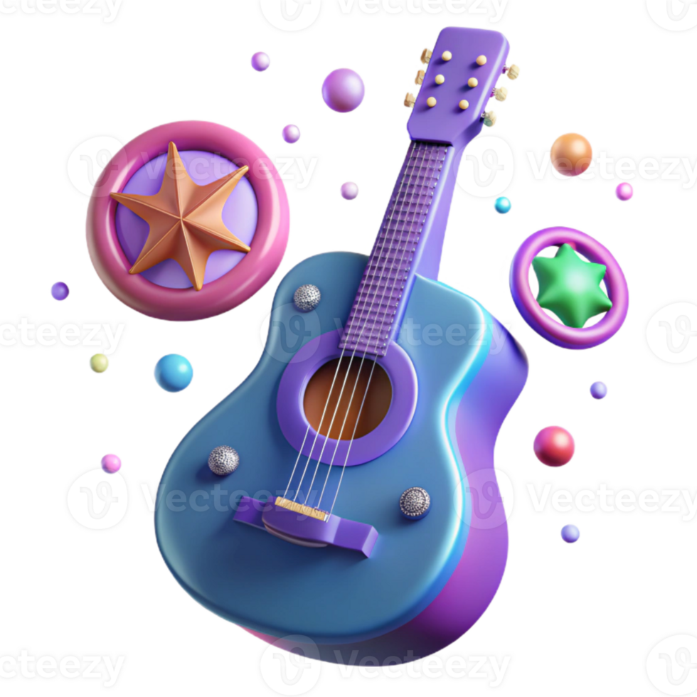 elegant rustic Guitar Silhouette with Peace Sign Transparent for Peaceful Music exclusive png