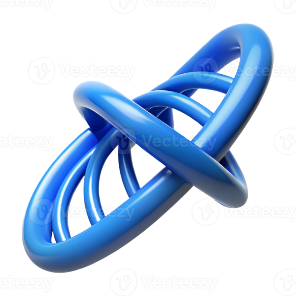 serene rustic A DNA double helix, rotating, vibrant blue, authentic png